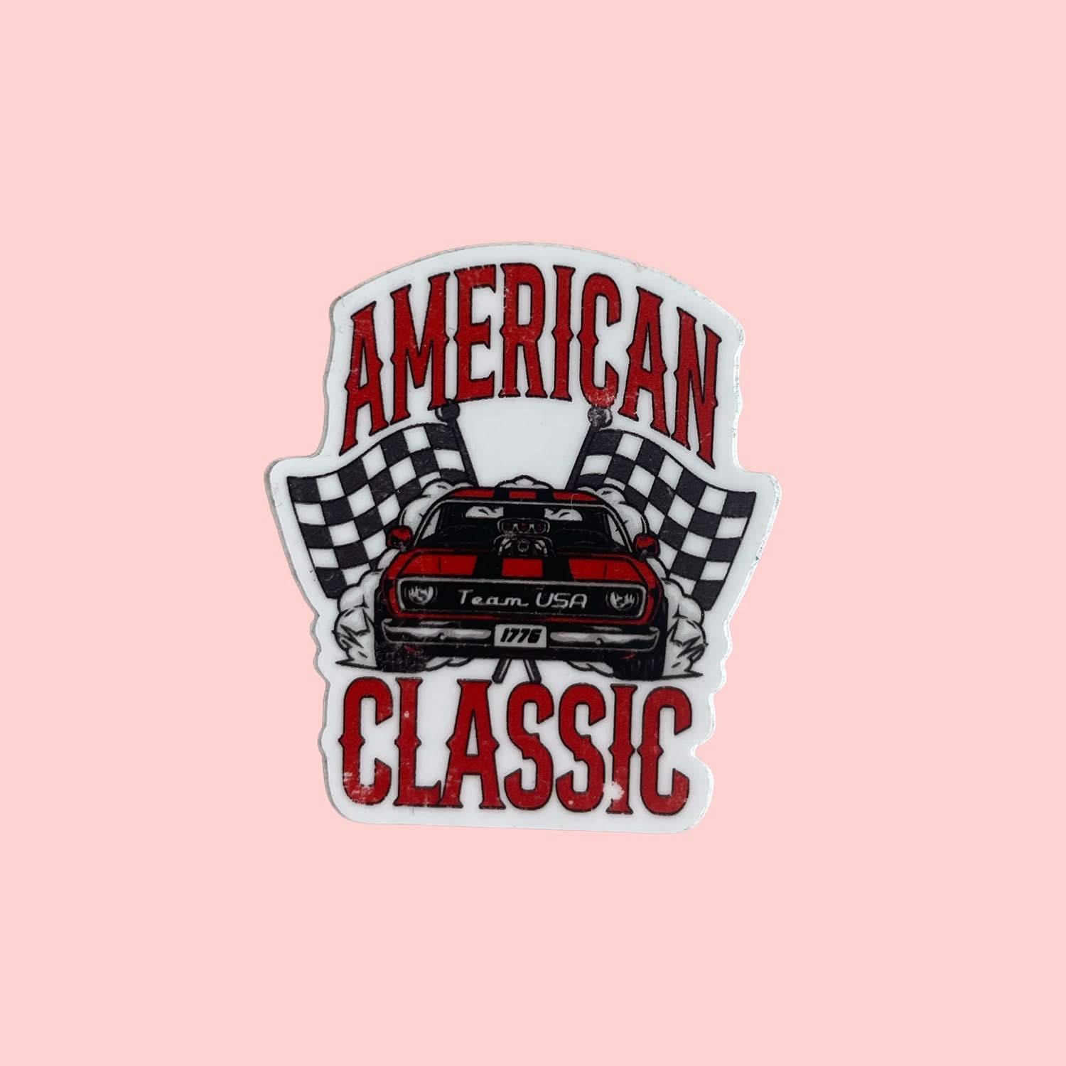 LMSS® STICKER - Team USA - Muscle Car Little Mama Shirt Shop LLC