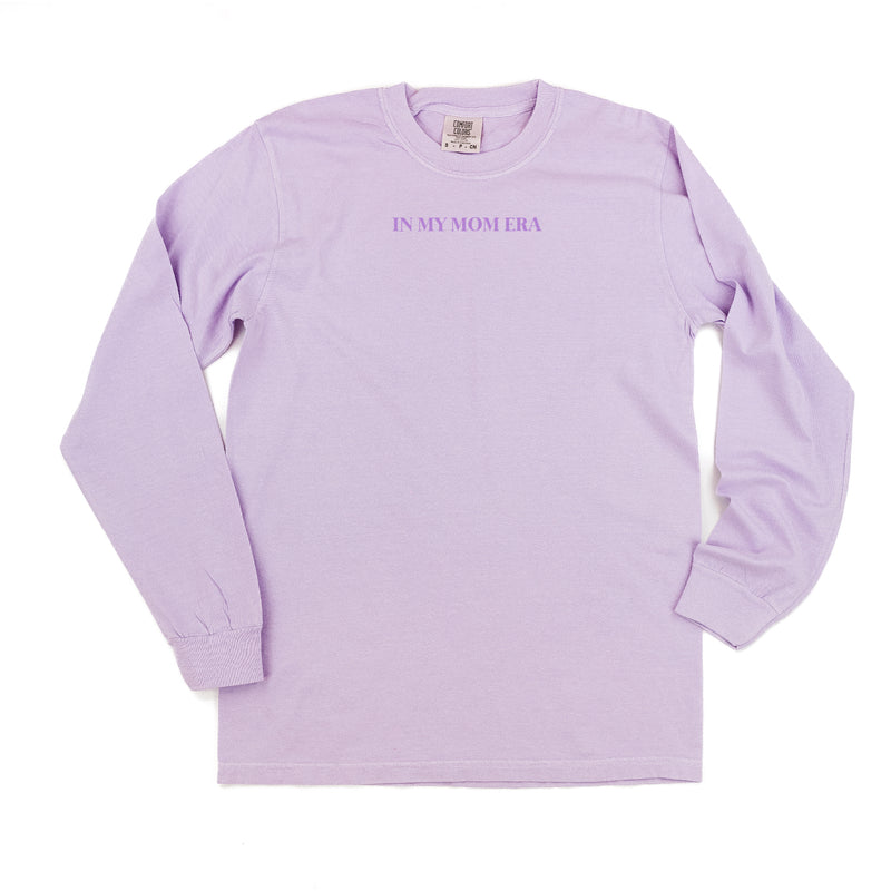 ✨ IN MY MOM ERA™ ✨ - Long Sleeve Comfort Colors Tee - Tone on Tone Embroidered