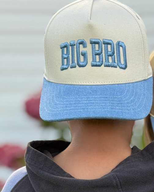 Big Bro / Big Brother Embroidered Hat | Adjustable Kids Cap | Sibling Gift Idea Little Mama Shirt Shop LLC