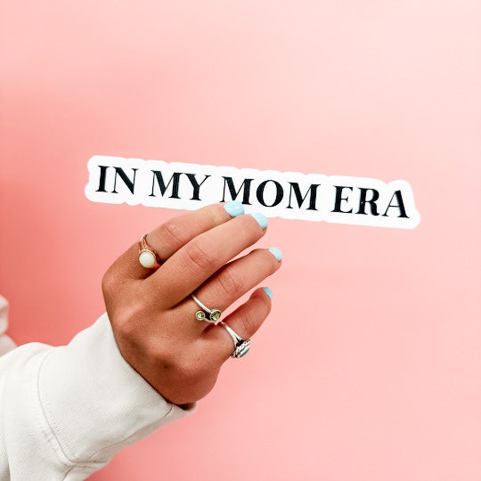 LMSS® STICKER - In My Mom Era™ (JUMBO SIZE - Clear Background)
