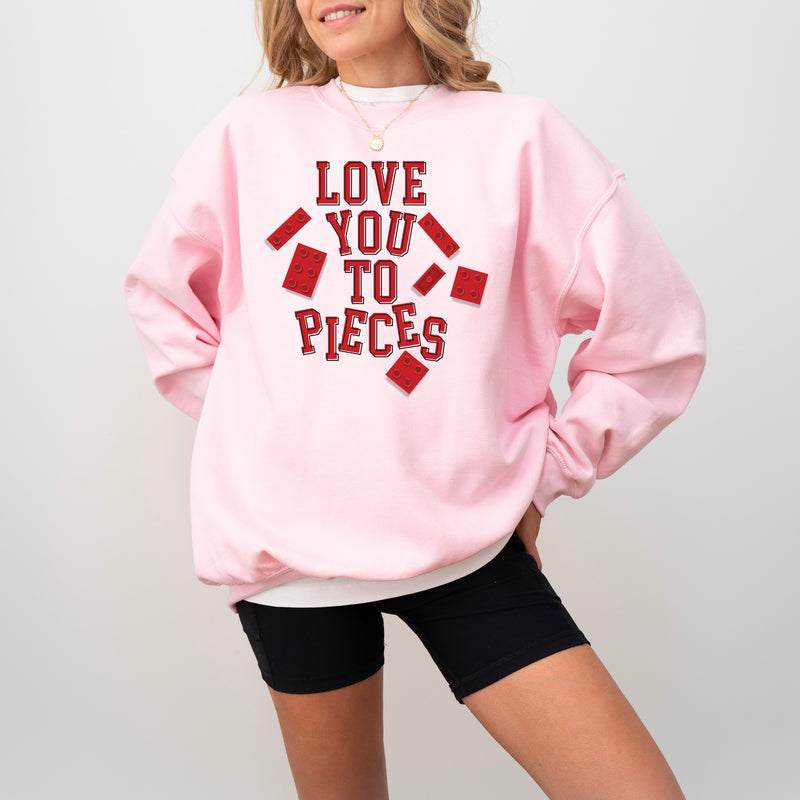 Love You To Pieces - Legos - BASIC Fleece