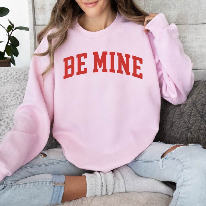 Arched Be Mine - Varsity - BASIC Fleece Little Mama Shirt Shop LLC