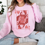 Queen Of Hearts - BASIC Fleece Little Mama Shirt Shop LLC