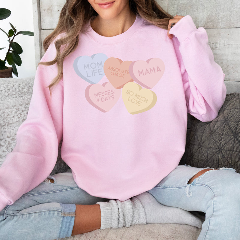 Mom Life - Conversation Hearts - BASIC Fleece