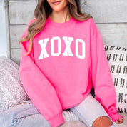 Arched XOXO - Varsity - BASIC Fleece Little Mama Shirt Shop LLC