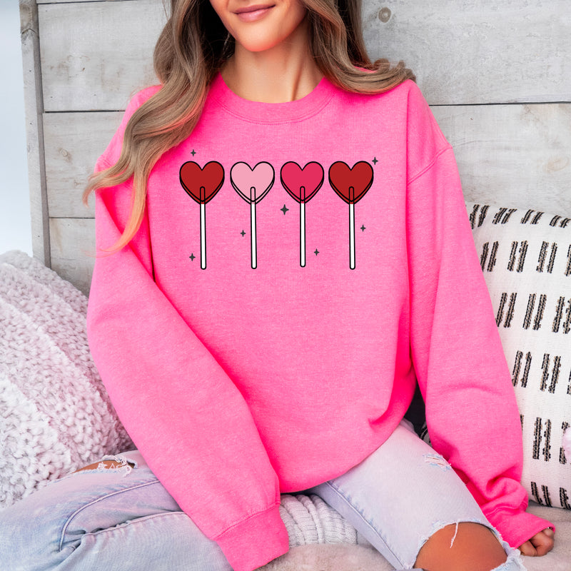 Classic Heart Lollipops - BASIC Fleece