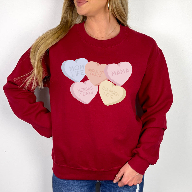 Mom Life - Conversation Hearts - BASIC Fleece