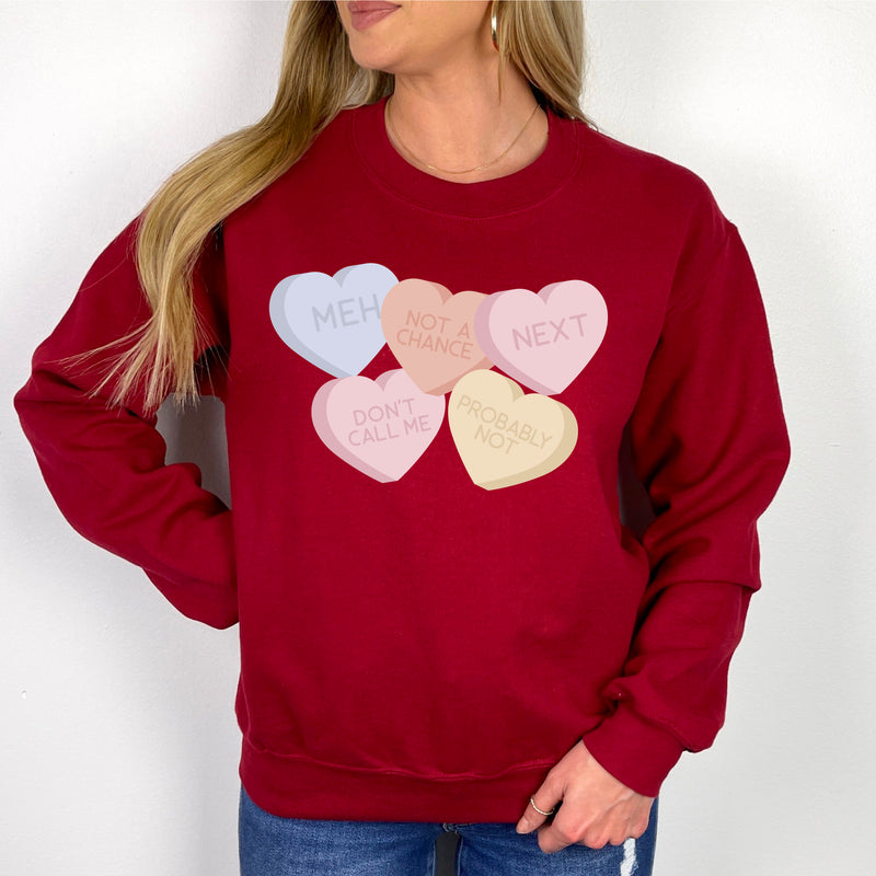 Meh - Conversation Hearts - BASIC Fleece