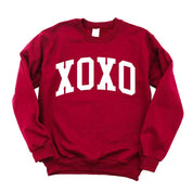 Arched XOXO - Varsity - BASIC Fleece Little Mama Shirt Shop LLC