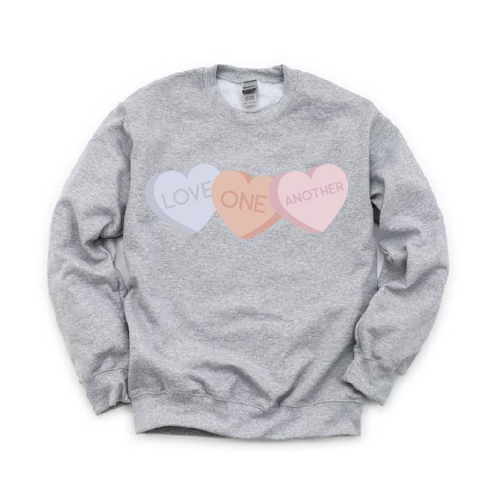 Love One Another - Conversation Hearts - BASIC Fleece