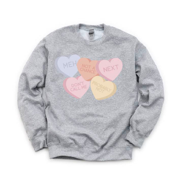 Meh - Conversation Hearts - BASIC Fleece