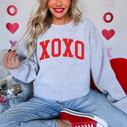 Arched XOXO - Varsity - BASIC Fleece Little Mama Shirt Shop LLC
