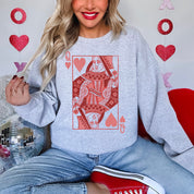 Queen Of Hearts - BASIC Fleece Little Mama Shirt Shop LLC