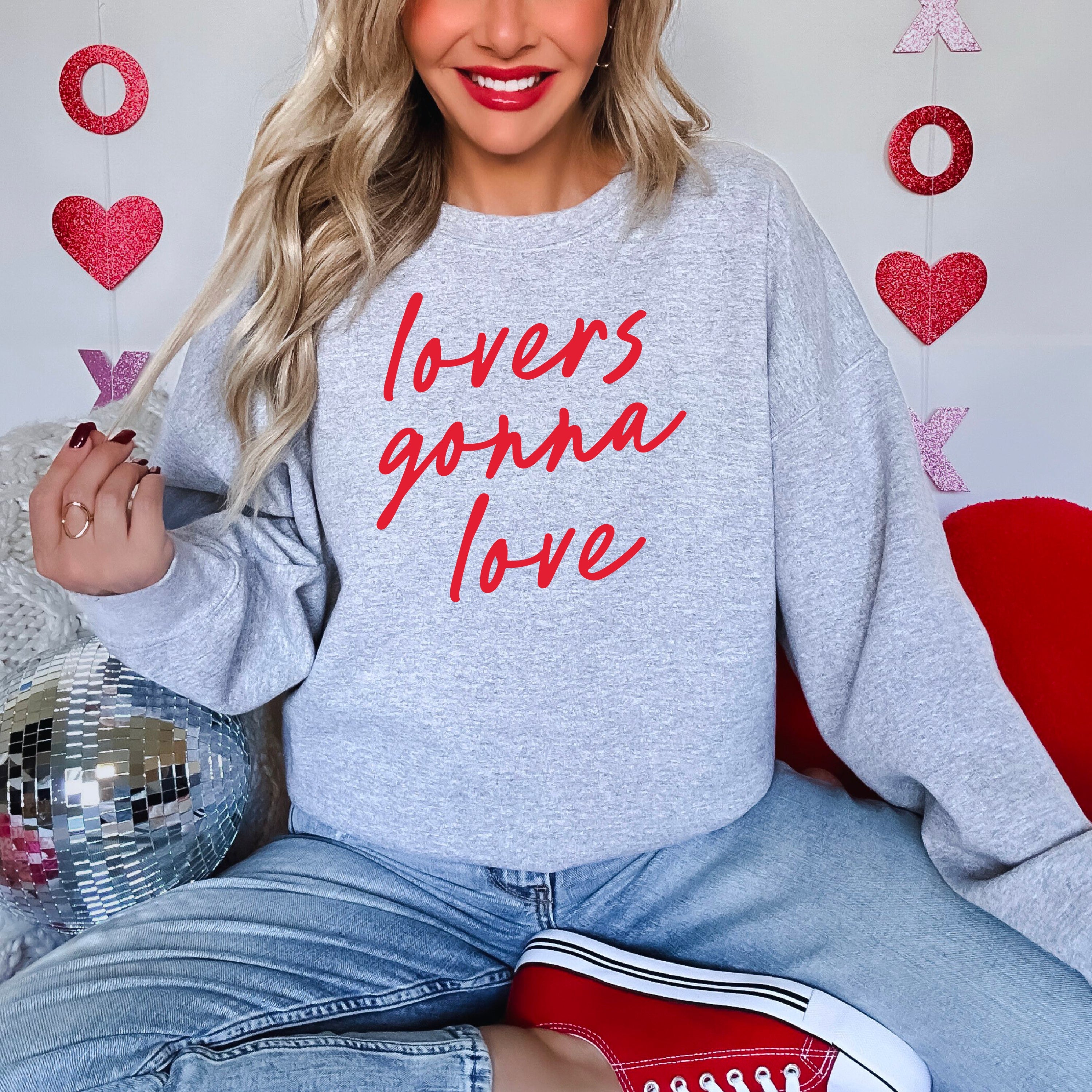 Lovers Gonna Love - Cursive - BASIC Fleece Little Mama Shirt Shop LLC