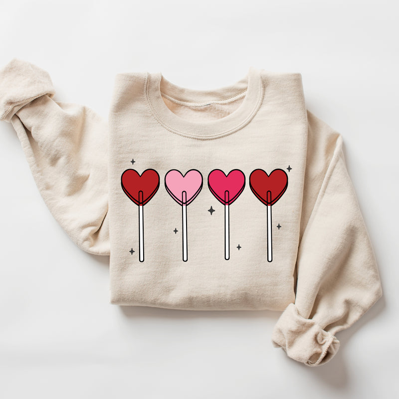 Classic Heart Lollipops - BASIC Fleece