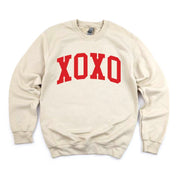 Arched XOXO - Varsity - BASIC Fleece Little Mama Shirt Shop LLC