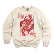Queen Of Hearts - BASIC Fleece Little Mama Shirt Shop LLC