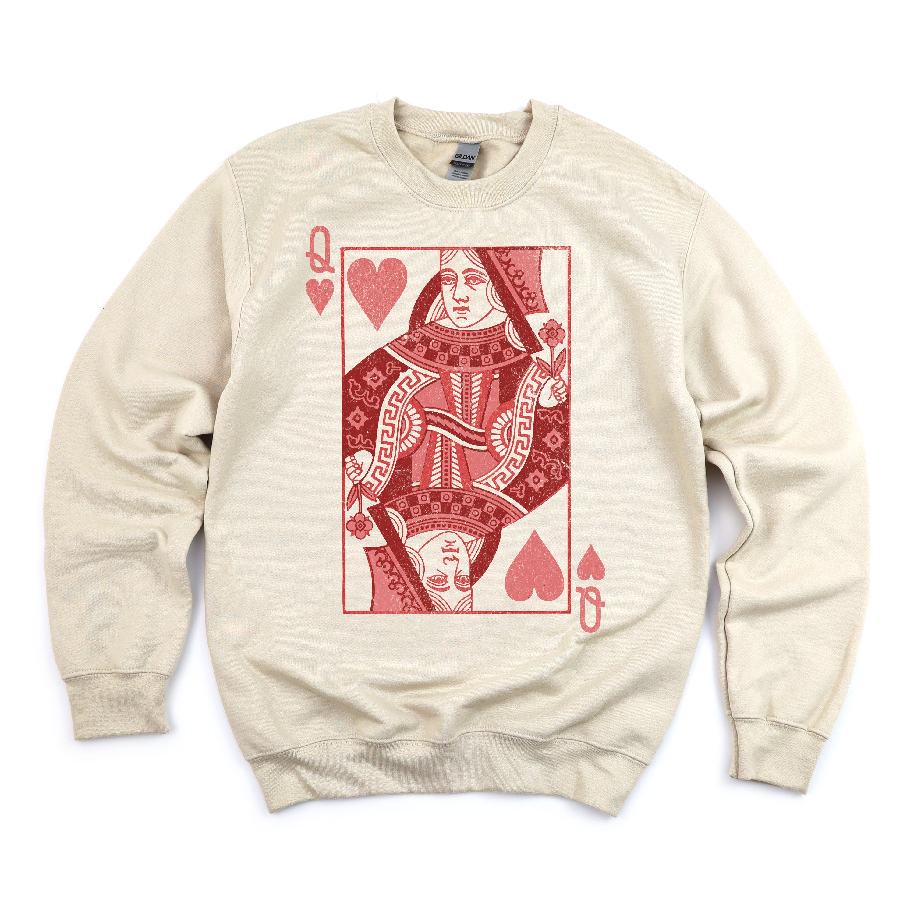 Queen Of Hearts - BASIC Fleece Little Mama Shirt Shop LLC