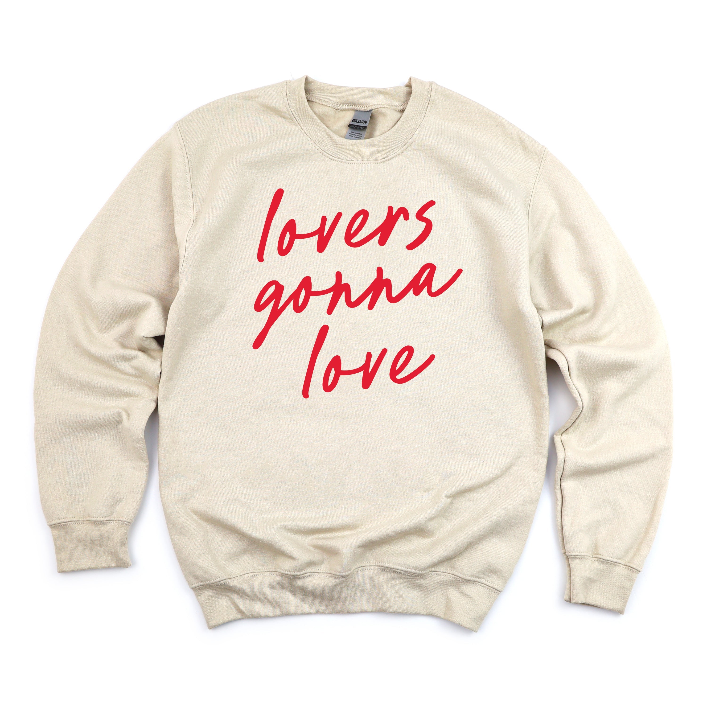 Lovers Gonna Love - Cursive - BASIC Fleece Little Mama Shirt Shop LLC