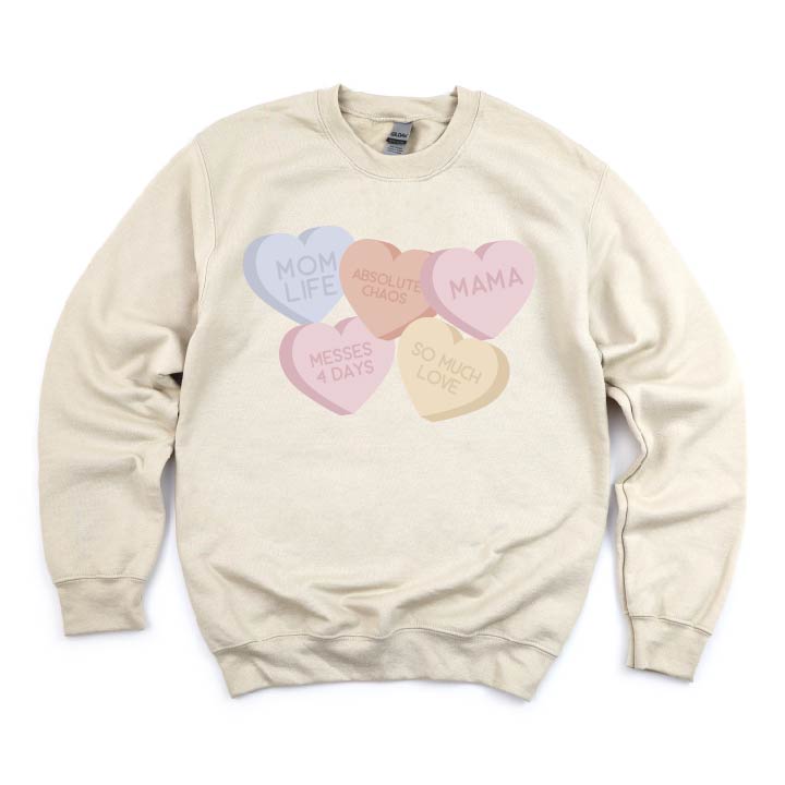 Mom Life - Conversation Hearts - BASIC Fleece