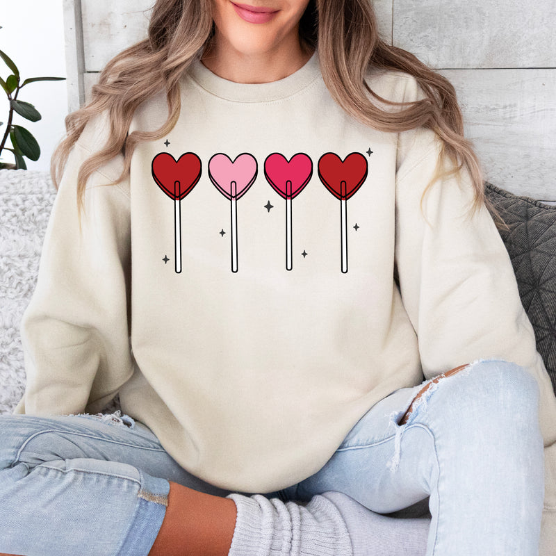 Classic Heart Lollipops - BASIC Fleece