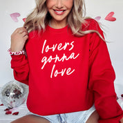 Lovers Gonna Love - Cursive - BASIC Fleece Little Mama Shirt Shop LLC