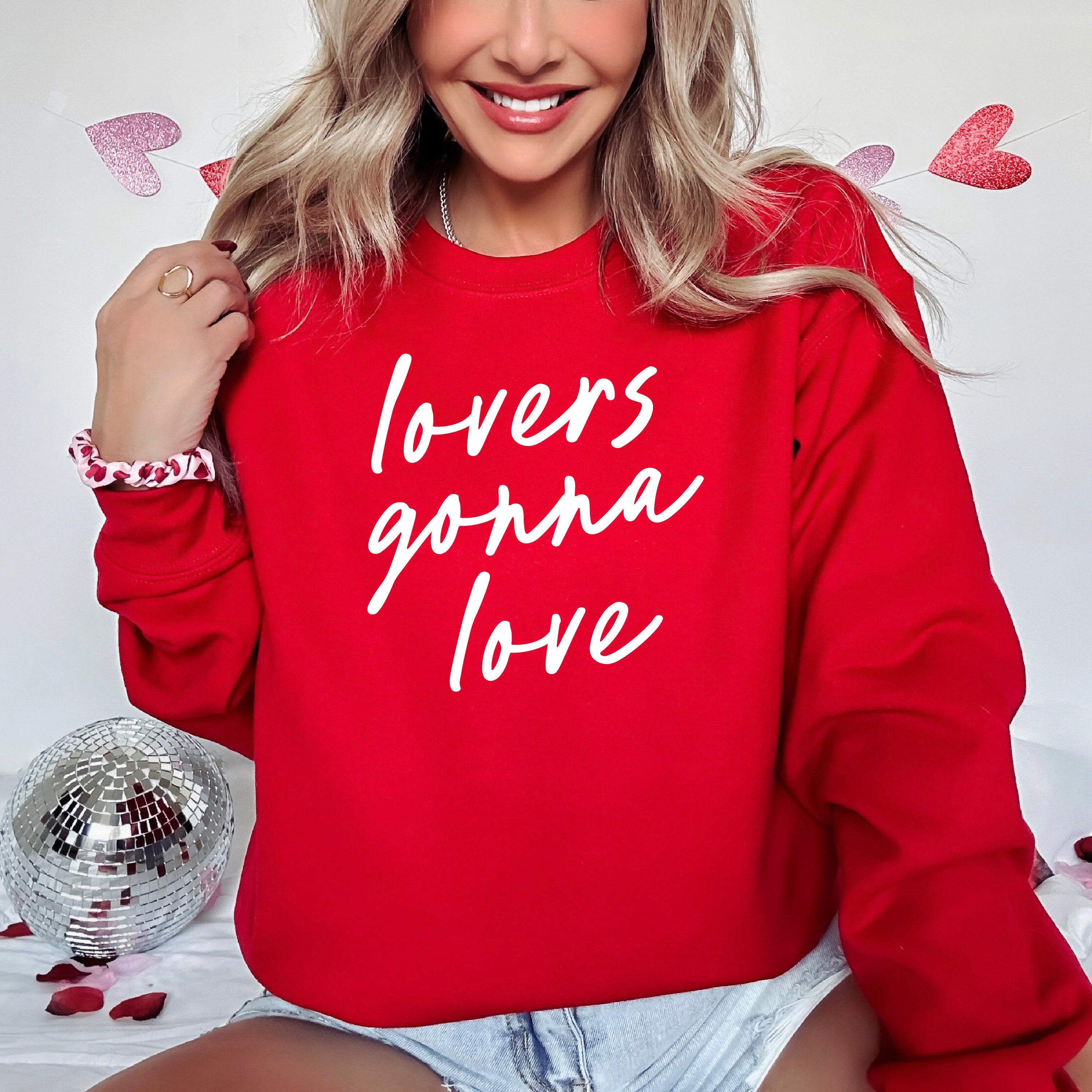 Lovers Gonna Love - Cursive - BASIC Fleece Little Mama Shirt Shop LLC