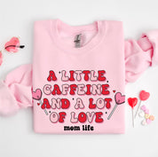 A Little Caffeine And A Lot Of Love - BASIC Fleece Little Mama Shirt Shop LLC