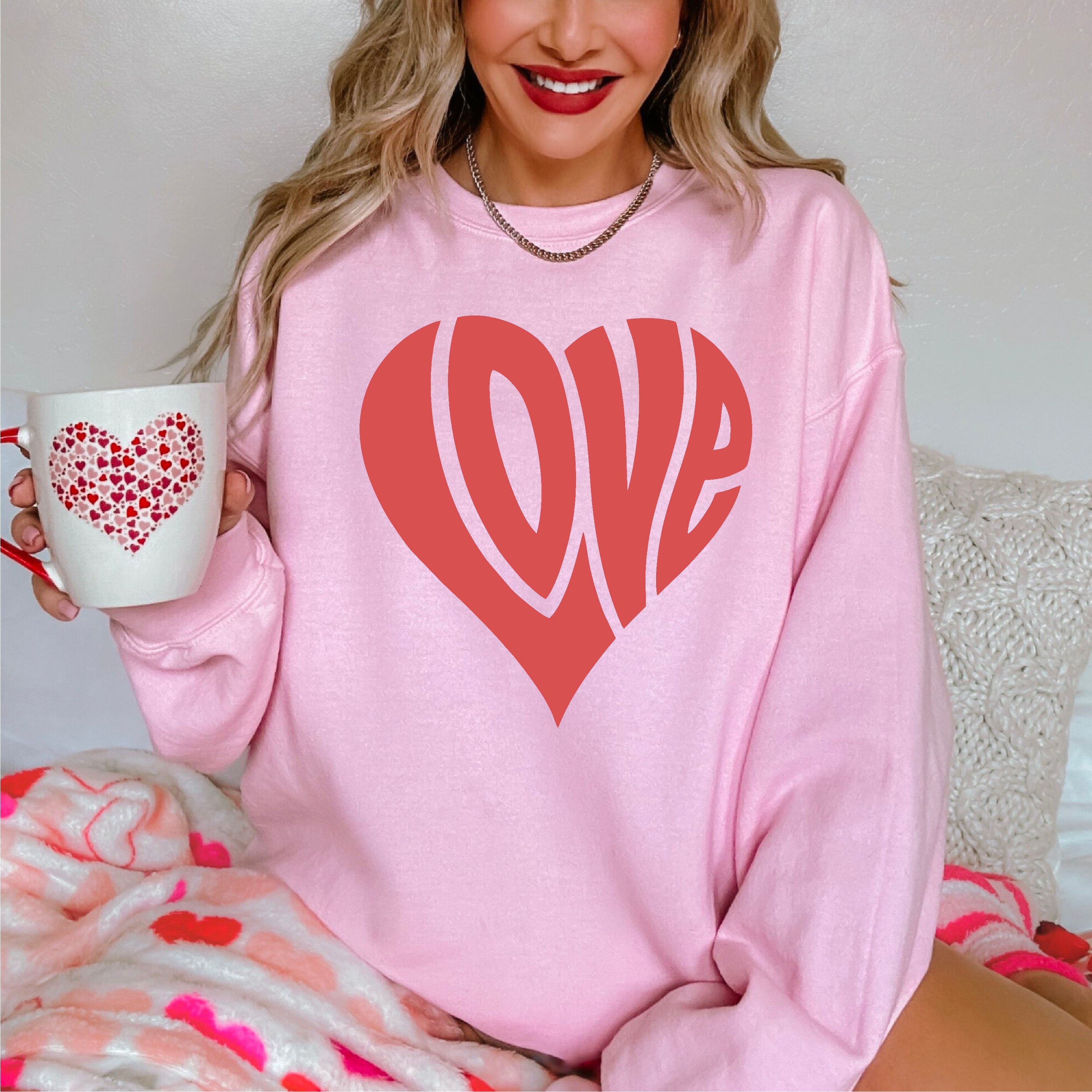 Love Heart - BASIC Fleece Little Mama Shirt Shop LLC