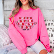 A Little Caffeine And A Lot Of Love - BASIC Fleece Little Mama Shirt Shop LLC