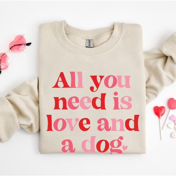 All You Need Is Love And A Dog - BASIC Fleece