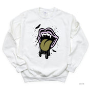 Vampire Drippy Mouth - Basic Fleece Crewneck Little Mama Shirt Shop LLC
