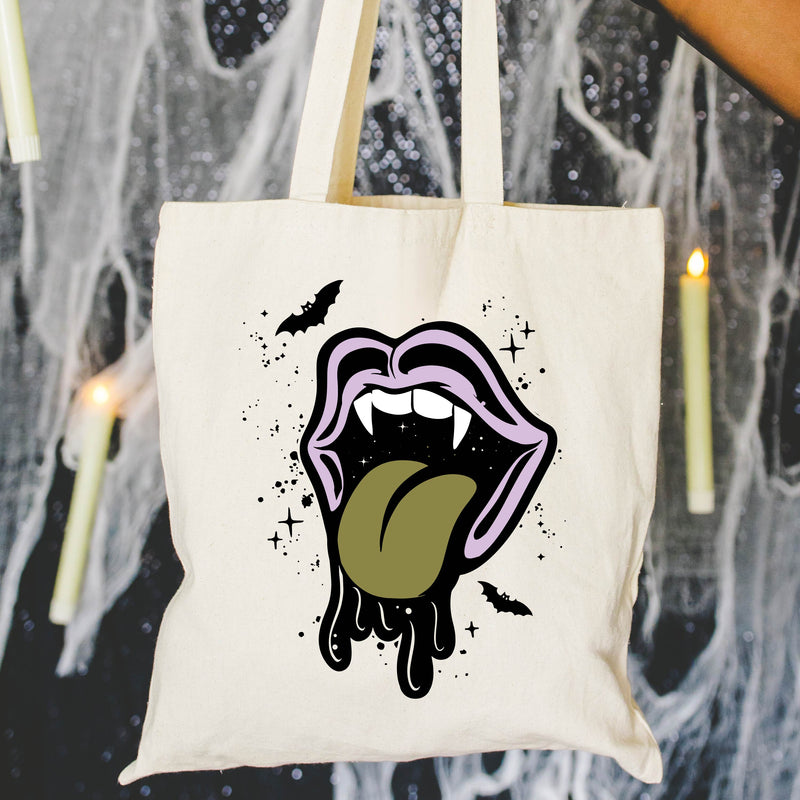 Trick or Treat Tote - Vampire Drippy Mouth