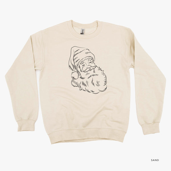 Vintage Santa Sketch - BASIC Fleece