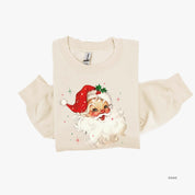Watercolor Santa - BASIC Fleece Little Mama Shirt Shop LLC