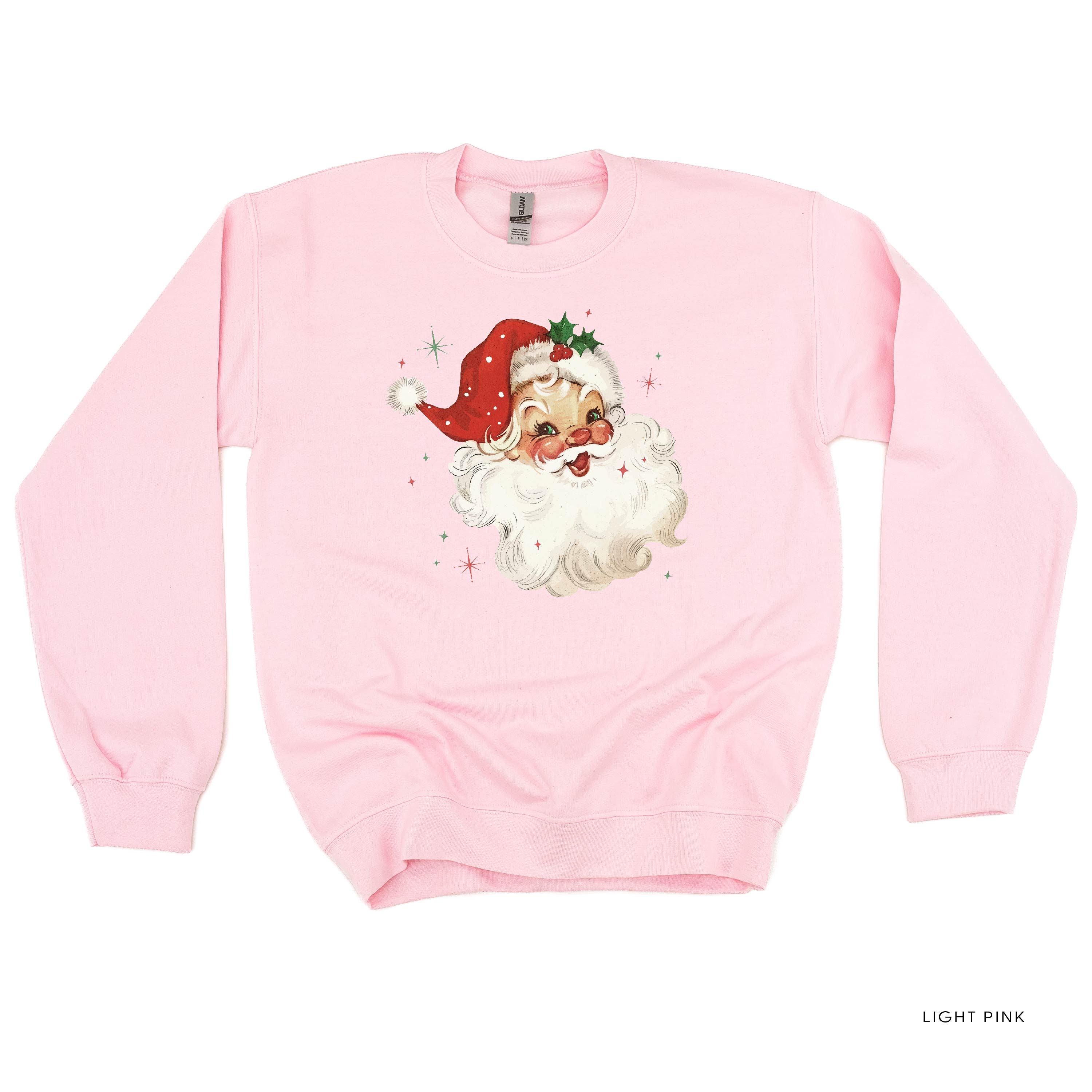 Watercolor Santa - BASIC Fleece Little Mama Shirt Shop LLC