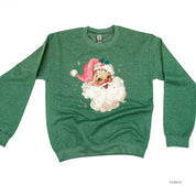 Watercolor Santa - BASIC Fleece Little Mama Shirt Shop LLC