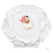 Watercolor Santa - BASIC Fleece Little Mama Shirt Shop LLC