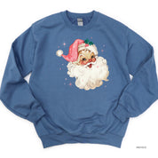 Watercolor Santa - BASIC Fleece Little Mama Shirt Shop LLC
