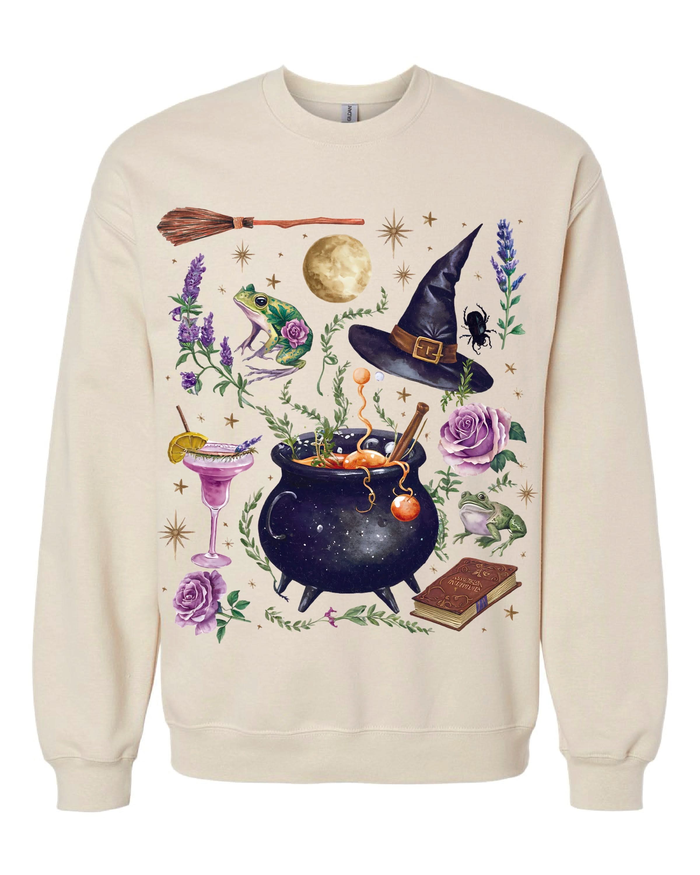 Whimsical Witches Brew - Basic Fleece Little Mama Shirt Shop LLC