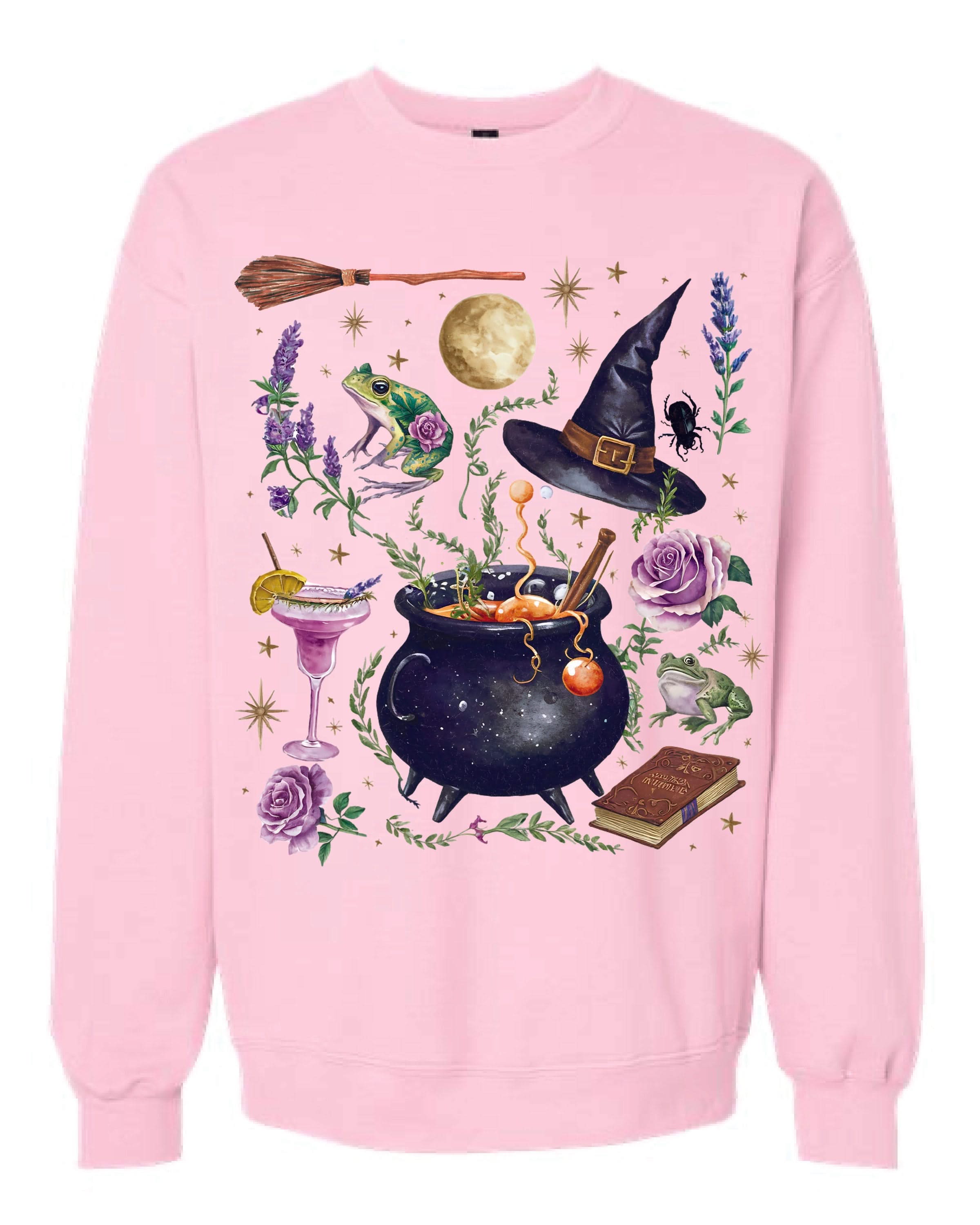 Whimsical Witches Brew - Basic Fleece Little Mama Shirt Shop LLC