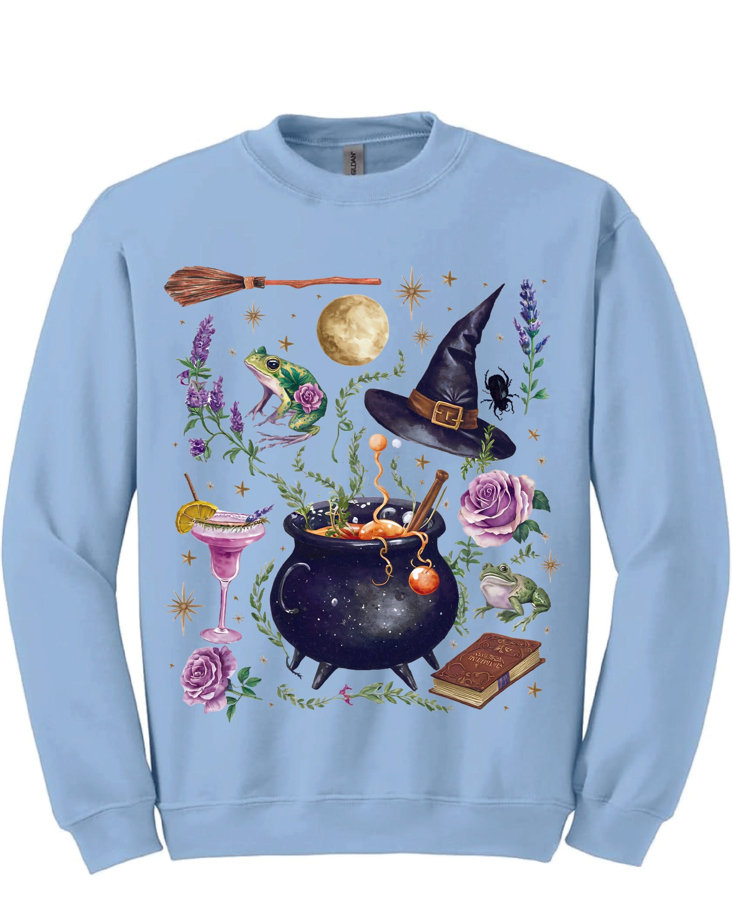 Whimsical Witches Brew - Basic Fleece Little Mama Shirt Shop LLC