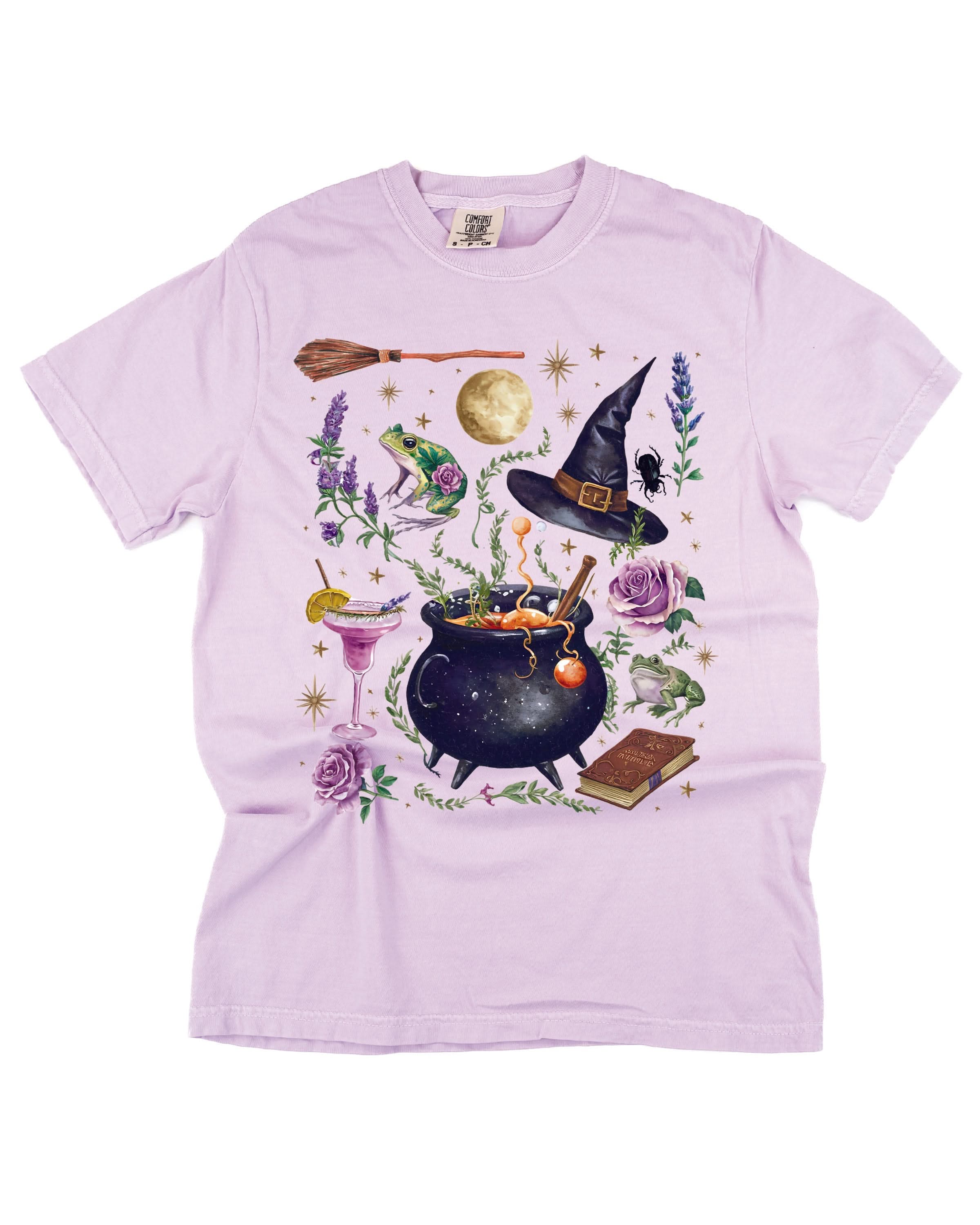 Whimsical Witches Brew - Comfort Colors Tee Little Mama Shirt Shop