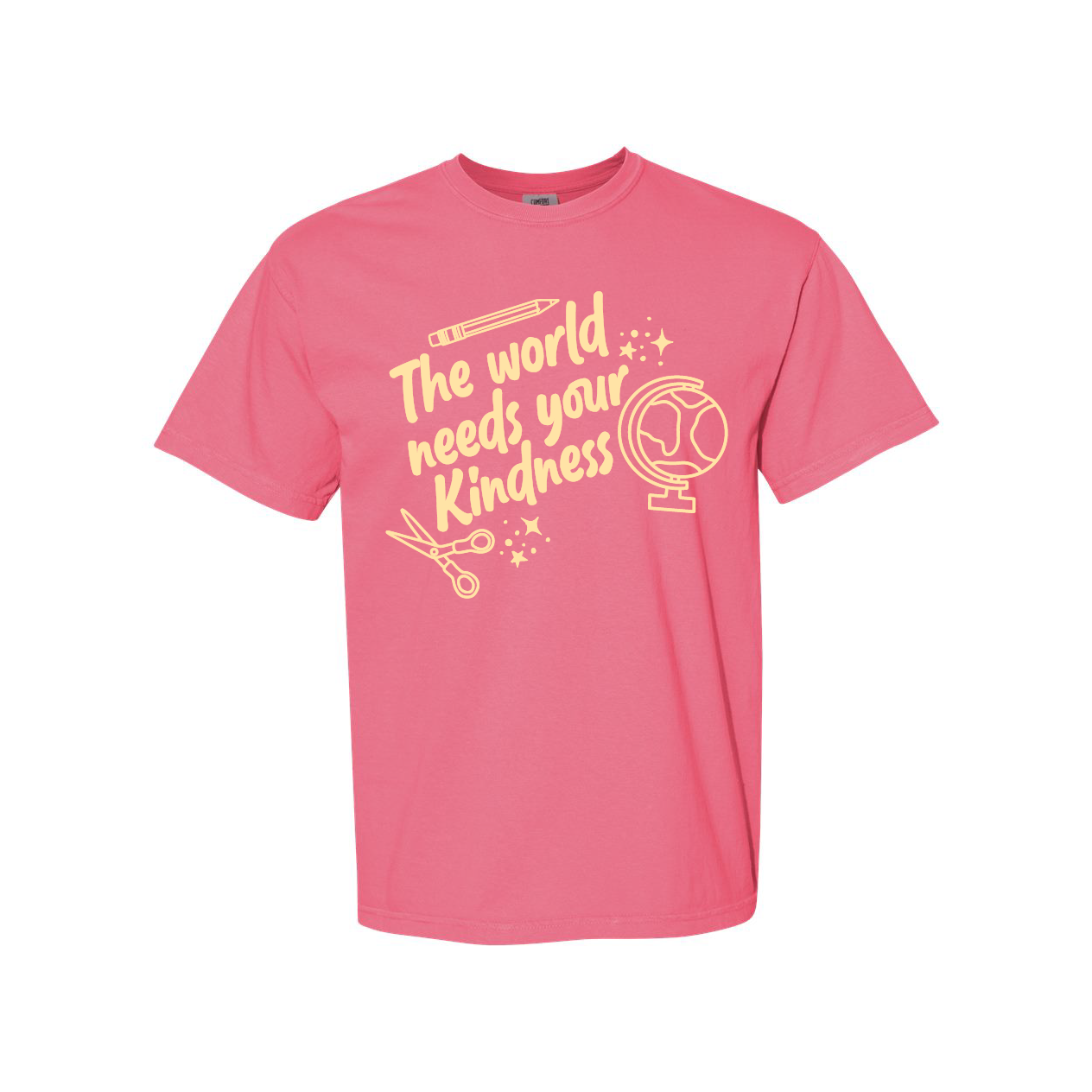 The World Needs Your Kindness - Comfort Colors Tee Little Mama Shirt Shop