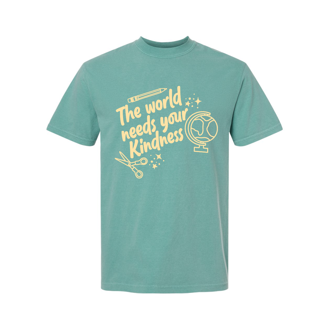 The World Needs Your Kindness - Comfort Colors Tee Little Mama Shirt Shop