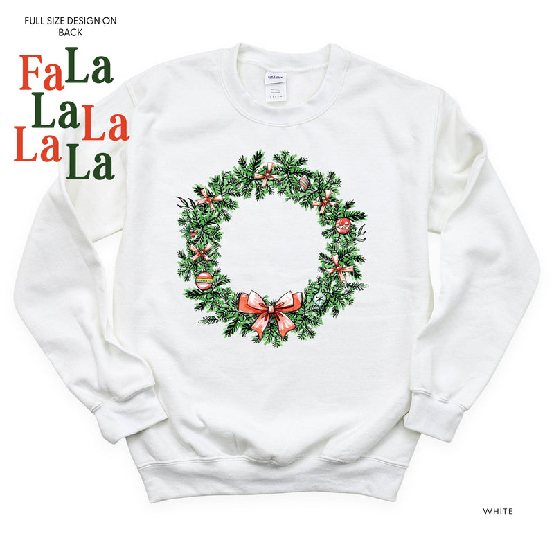 Christmas Wreath - Fa La La La La La (f&b) - BASIC Fleece