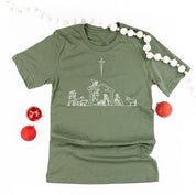 Nativity Scene - Unisex Tee Little Mama Shirt Shop