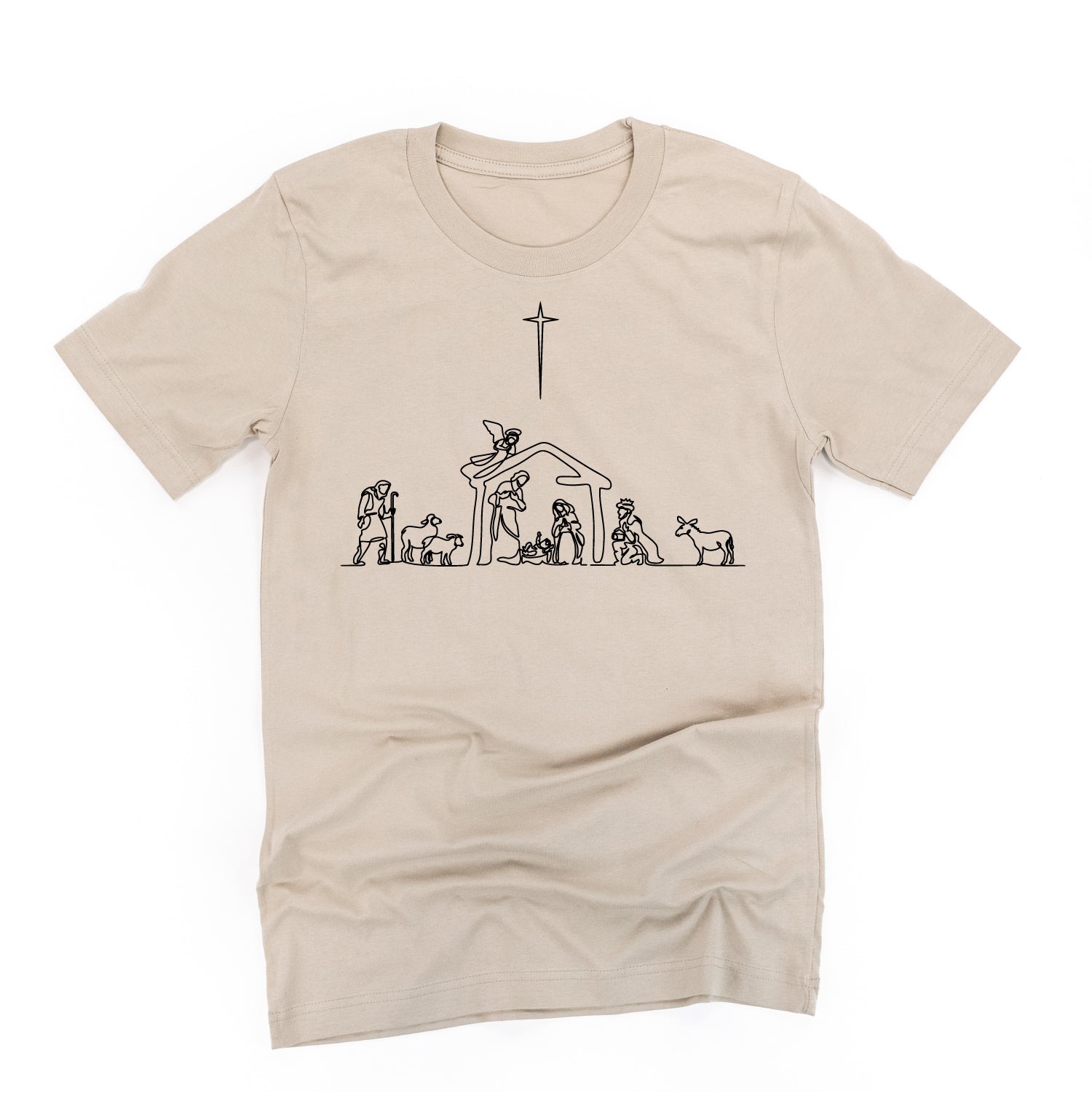 Nativity Scene - Unisex Tee Little Mama Shirt Shop