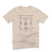 For Unto Us A Child Is Born - Unisex Tee Little Mama Shirt Shop