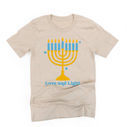 Love And Light - Hanukkah - Unisex Tee Little Mama Shirt Shop